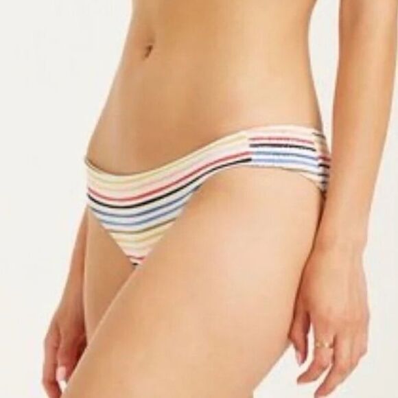 Billabong Gimme Sun Lowrider Bikini Bottom Size M Multicolor Stripe - Picture 2 of 8